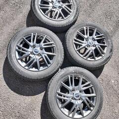 155/65R-14 2023年製 バリ溝 アルミセット ホイー...