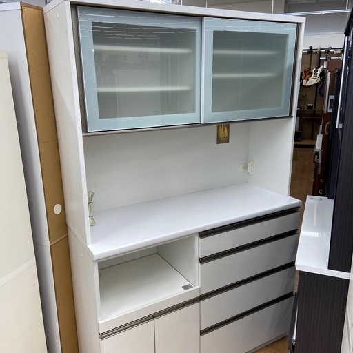 2枚扉レンジボード　ホワイト