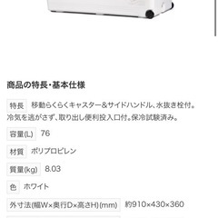 ホリデーランド　大型クーラーボックス
の画像