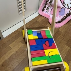 手押し車　積み木