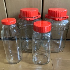 【手渡し希望】　梅酒瓶　果実酒瓶　4点セット　