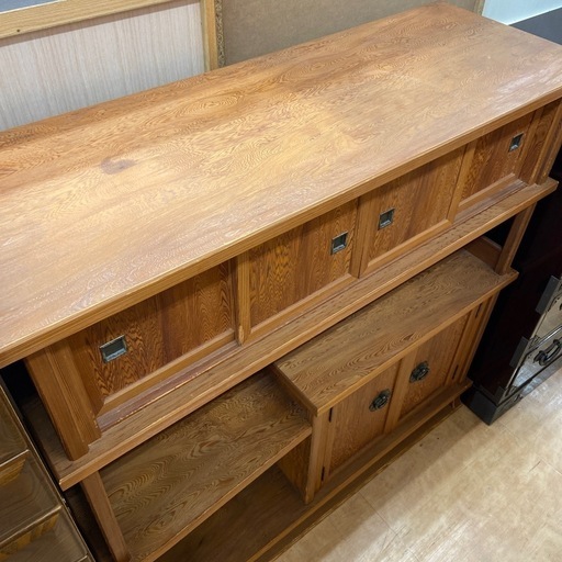 茶箪笥　2枚扉　3段　屋久杉