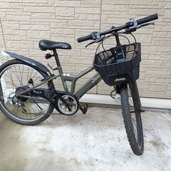 24インチ Jeep 子供用自転車 オリーブグリーン (愛ちゃん) 橋本