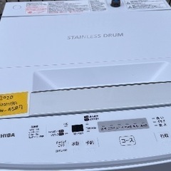 🟧洗濯機番号56 TOSHIBA 2020年製 4.5kg 大阪...