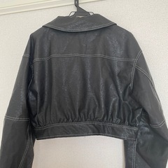 ステッチダブルジップレザーブルゾン　GRLの画像