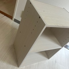 非対面受け取り　ホワイト　カラーボックスの画像
