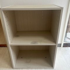 非対面受け取り　ホワイト　カラーボックスの画像