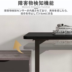 値下げ交渉有　美品　Maidesite 電動式昇降デスク　ブラックの画像