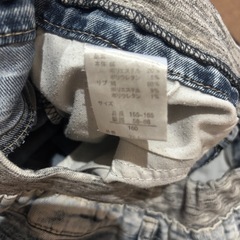 デニム ショートパンツ 160の画像