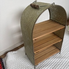 アーチ鉄・木製オープンシェルフ 3段