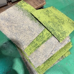 カーペット　マット　緑　グリーン　【15枚セット】【50×50cm】