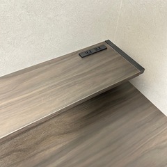 【決まりました】パソコンデスク L字型 木目調×アイアン の画像