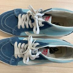 VANS バンズ スニーカー　24cm 　青の画像