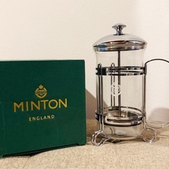 MINTON（ミントン）フレンチプレス ティーポット花柄ハンドル...