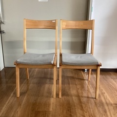 ダイニングチェアー　2脚セット【町田市再生家具】250568