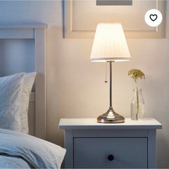 IKEA テーブルランプ オースティード ニッケルメッキ