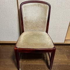 カリモク　ダイニング　椅子　木製布地