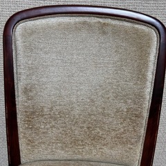 カリモク　ダイニング　椅子　木製布地の画像