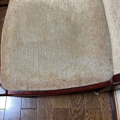 カリモク　ダイニング　椅子　木製布地の画像