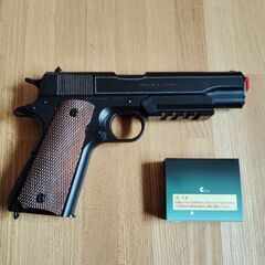 Used品 クラウンモデル スライドストップ ガバメント エアコッキングガンの画像