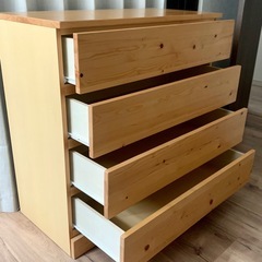 明るい印象。無印良品のパイン材チェストをご紹介。【TFM