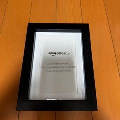 Amazonベーシック フォトフレーム はがきサイズ対応 長方形 ブラック 10 cm x15 cm 6点セット