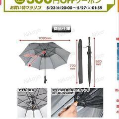 扇風機&ミスト付き傘の画像