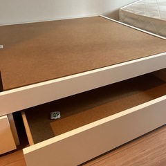 【購入者決まりました】収納付きベッドの画像