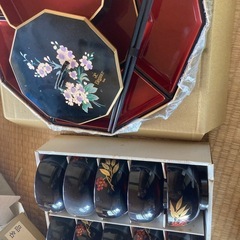 山中漆器　手巻き寿司　チラシ寿司セットの画像