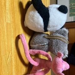 コアラ　パンダ　ピンクパンサーぬいぐるみ3点セットの画像