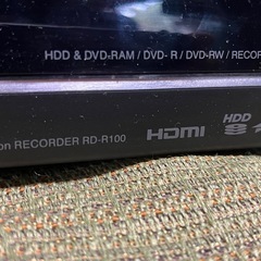 【値下げ】ＲＥＧＺＡ　ＨＤＤ　ＤＶＤレコーダー　ＲＤーＲ１００の画像