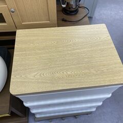 プラチェスト 3段 幅55.5×奥行40.5×高さ60cm 木天板 テーブル天板 収納 たんす 箪笥 衣類収納 棚 タンス  札幌市手稲区の画像