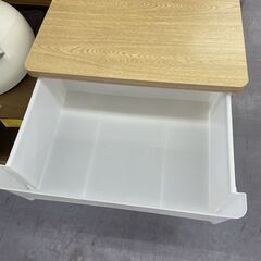 プラチェスト 3段 幅55.5×奥行40.5×高さ60cm 木天板 テーブル天板 収納 たんす 箪笥 衣類収納 棚 タンス  札幌市手稲区の画像