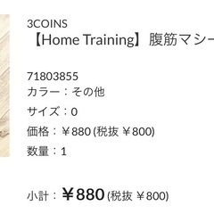 【HOME training】　腹筋マシンの画像