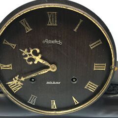 ♪AICHI TOKEI 愛知時計 30DAY 置時計 ゼンマイ式 手巻き ジャンク品 アンティーク レトロ (NF250525) 432-406の画像