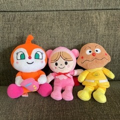 ドキンちゃん赤ちゃんマンカレーパンマンぬいぐるみ3点セット