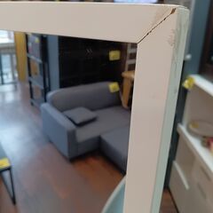 スタンドミラー　キャスター付き　白　ホワイト　鏡　姿見　全身鏡　サイズ（約）幅38×奥40×高153　　■近隣配送無料 買取GO‼　栄和店の画像