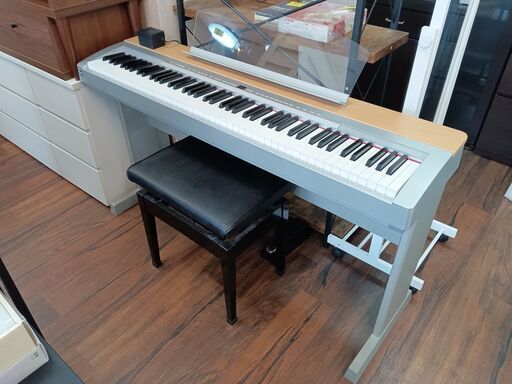YAMAHA電子ピアノ88鍵盤P-140ヤマハ椅子付2005年製サイズ（約
