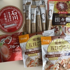 レトルト、菓子、コーヒーなど