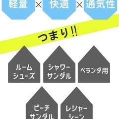 新品 スリッパ、サンダル 1足の画像