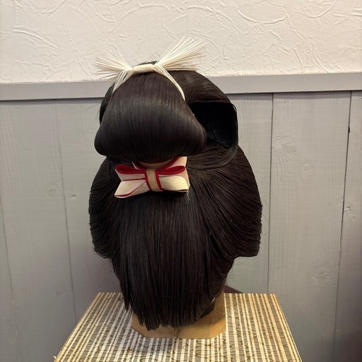 日本髪かつら 銀杏返し （中古品） 【受注生産品】 演劇 芸者