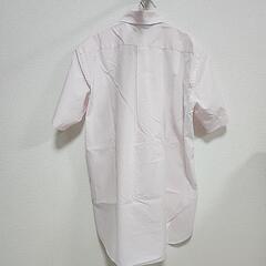 ユニクロ　ピンクの半袖Yシャツ　Mサイズの画像