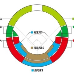 5月27日（火）巨人対広島　　大人外野自由席　二枚組の画像