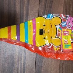 未使用プーさんスモック　食事エプロン70〜90サイズ　風船付の画像
