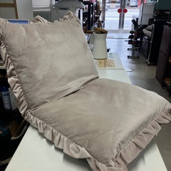 H2505-699 フリル付き座椅子 ピンク 汚れあり