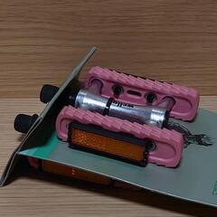 wellgo フラットペダル ピンク 未使用 自転車の画像