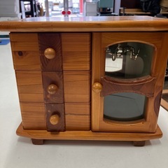 ☆値下げ☆H2505-700 アクセサリーBOX 木製 キズあり 中古の画像