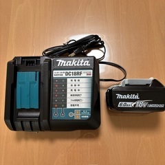 マキタ　純正バッテリー1個　6A 充電器　DC18RF 18V ...