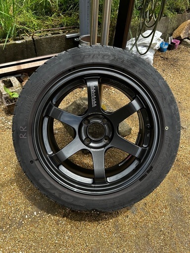 RAYS TE37sonic 16×8J×35 Toyo R1R タイヤ付き (スワン) 福井のタイヤ