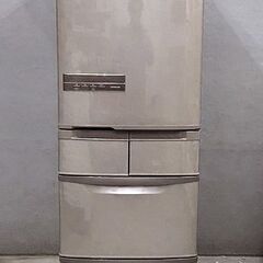 北海道 千歳市/恵庭市 日立/HITACHI 片開き5ドア ノンフロン冷凍冷蔵庫 大型冷蔵庫 右開き R-K40HJ(T) 2020年製 401L ソフトブラウン まんなか冷凍